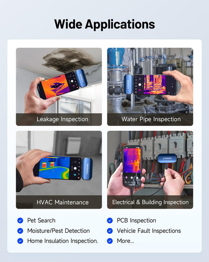 TOPDON TC001-A Wärmebildkamera Android – 256x192 IR Auflösung