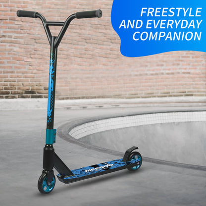 MEE GOO Pro Freestyle Stunt-/Trick-Scooter Leichtmetall - blau