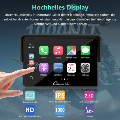 CARPURIDE W502BS Pro BMW Motorrad Navi CarPlay AA