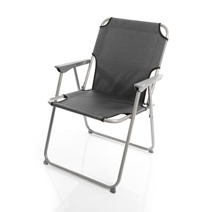 BigDean Klappstuhl 2er-Set, faltbar, Anthrazit, bis 120 kg