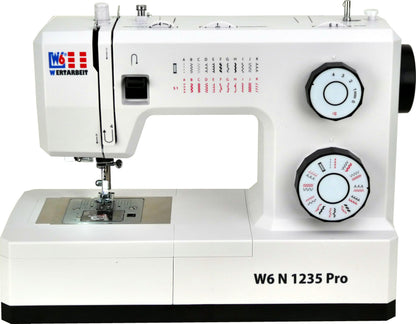 W6 Nähmaschine N 1235 Pro Freiarm mit 24 Stichprogrammen