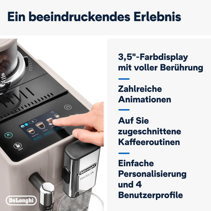 De’Longhi Rivelia Kaffeevollautomat mit Milchsystem - Beige