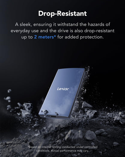 Lexar ES3 Portable Externe SSD 1TB USB 3.2 Gen2 - Blau