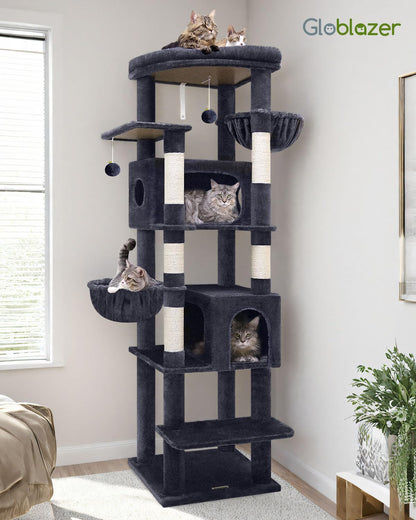 Globlazer S74 Kratzbaum für grosse Katzen – 188 cm, Dunkelgrau