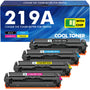 Cool Toner 219A 219X Tonerkartusche kompatibel für HP, 4er-Pack in Schwarz, Cyan, Magenta und Gelb