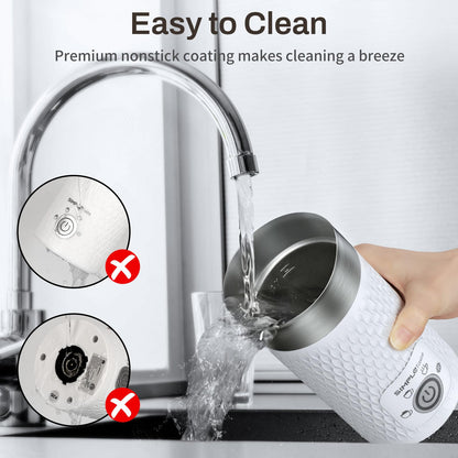 SIMPLETASTE Milchaufschäumer elektrisch 4-in-1 mit Abschaltautomatik