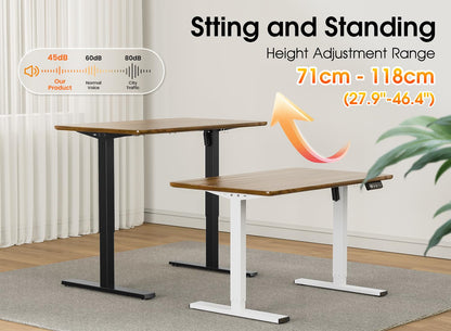 Xyndyx Höhenverstellbares Tischgestell Elektrisch – 2 Motoren Schwarz