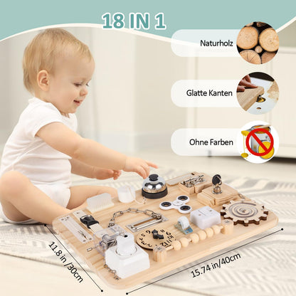 Potatomato Busy Board LT720 – Montessori Activity Board aus Holz