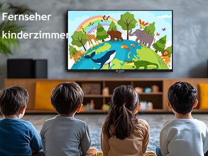 CRUA VIDAA Smart TV HD LED Fernseher 24 Zoll Schwarz