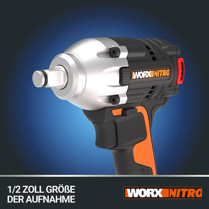 WORX WX272.9 Nitro Bürstenloser Akku Schlagschrauber 20V - Ohne Akku/Ladegerät