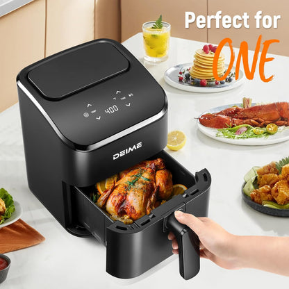 DEIME Heissluftfritteuse RA312D 2,5 l digitaler Airfryer schwarz