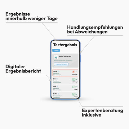 IVARIO Labor-Wassertest Kombi 19-in-1 für Trinkwasser