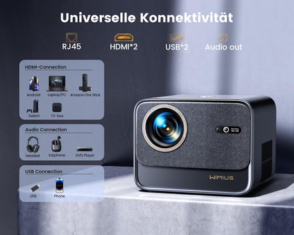 Smart Beamer 4K Full HD Netflix Dolby Audio – Dunkelgrau