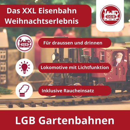 LGB 70308 Gartenbahn Starterset - Weihnachtszug Spur G