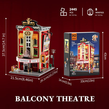 FUNWHOLE Balkon-Theater Beleuchtung Klemmbausteine Modell F9056