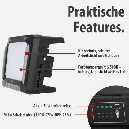 Brennenstuhl Baustrahler LED Hybrid Multi Battery 10050 MH 100W
