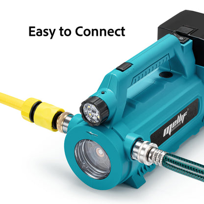 Mellif Akku-Wasserpumpe für Makita 18V – Kabellos Gartenpumpe solo
