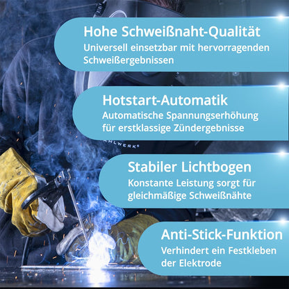 STAHLWERK ARC 200 MD Elektroden-Schweissgerät MMA & Lift-TIG 200 A