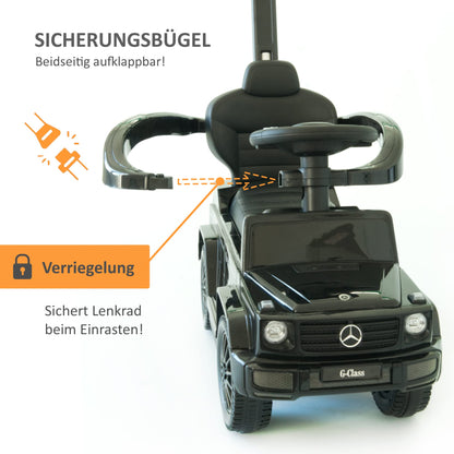 LEMODO Mercedes Rutschauto mit Schiebstange & Sicherheitsbügel