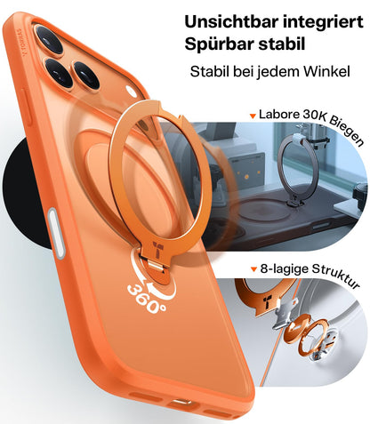 TORRAS Ostand Q3 Spin Handyhülle für iPhone 17 Pro, Orange