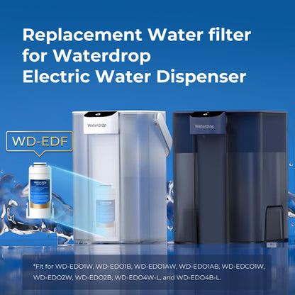 Waterdrop WD-EDF Ersatzfilter für Instant-Wasserfilterkannen, 3er-Pack