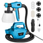 Tilswall 800W Farbsprühsystem, elektrische Lackierpistole mit 3 Düsen und 1300-ml-Behälter