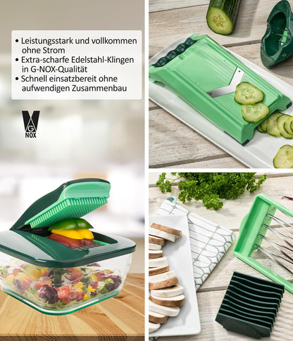 Genius Nicer Dicer Chef Multifunktions-Gemüseschneider 34-in-1