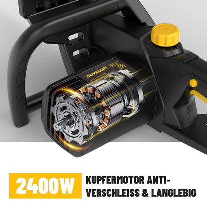 DOVAMAN DCS01A Elektro Kettensäge - 2400W 40cm Schwert