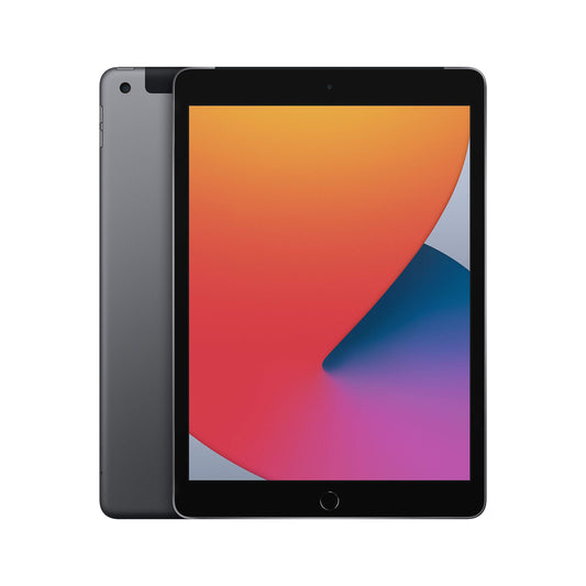 Apple iPad 10.2" 2020 WiFi+Cellular 128GB Space Grau Generalüberholt, Space Grauer Tablet mit 10.2" Display für digitale Inhalte & Produktivität.