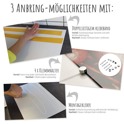 GRAZDesign Küchenrückwand Glas Kräuter – 80x50cm