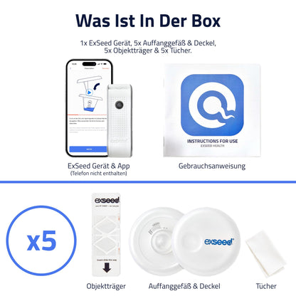 ExSeed Health Spermatest für zu Hause – 5 Tests