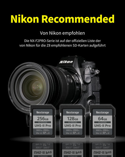 Nextorage F2PRO SD Speicherkarte - 64GB UHS-II SDXC