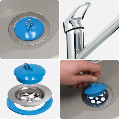 GOSPO Ausgussbecken Polypropylen inkl. Armatur & Siphon - Grau