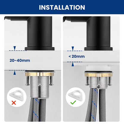 CECIPA Ausziehbare Küchenarmatur mit Brause - Schwarz