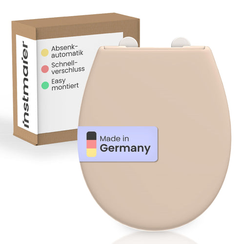 instmaier Alma WC-Sitz oval mit Absenkautomatik – Bahama Beige