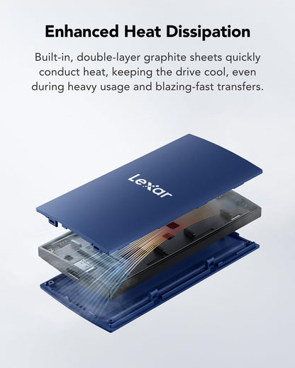 Lexar ES3 Portable Externe SSD 1TB USB 3.2 Gen2 - Blau