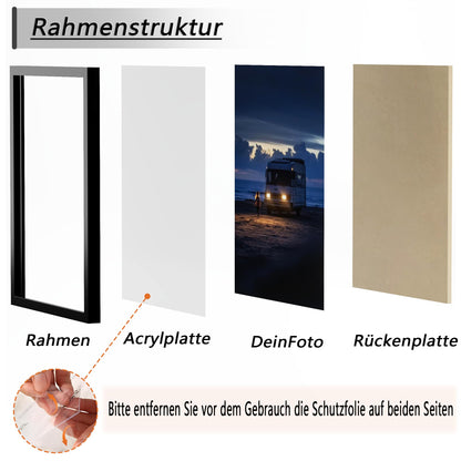 Tinkeps Bilderrahmen 50x70 cm, schwarz, 3er-Pack aus Holzwerkstoff