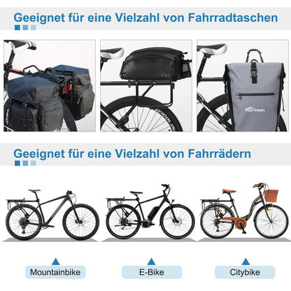 toptrek Gepäckträger Mountainbike Aluminium hinten für 24-29 Zoll