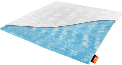 Meos® Gel-Schaum Topper, weiß, 180x200cm. Der Gel-Schaum optimiert den Liegekomfort und bietet druckentlastende Unterstützung.