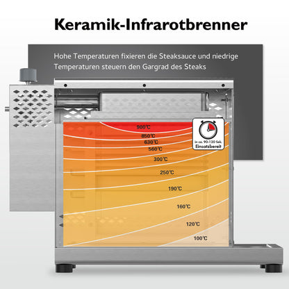 tepro Steakgrill Toronto Infrarot Gasgrill – 800°C