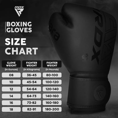 RDX KARA Boxhandschuhe Maya Hide Leder für Boxen, Muay Thai und MMA