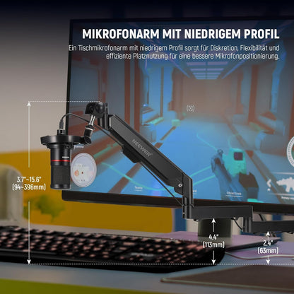 NEEWER MS002 Low Profile Mikrofonarm - 360° schwenkbar