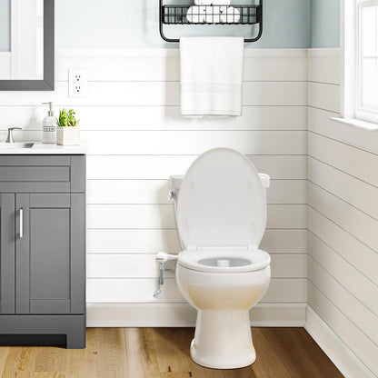 SAMODRA Bidet Aufsatz B007, Doppeldüse, nicht elektrisch, Kaltwasser