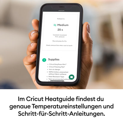 Cricut EasyPress Mini Kompakte Heizpresse für Bügelfolie - Zen Blue