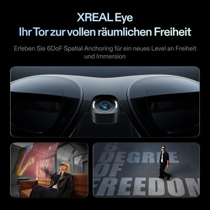XREAL One Pro AR Brille mit X1 Chip, 57° Sichtfeld, L (66–75 mm)