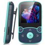 AGPTEK MP3-Player Bluetooth 32GB mit Clip, 1,5-Zoll-Display, Blau, Musikplayer mit Armband für Sport und Reisen