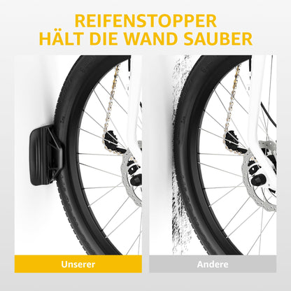 monTEK Schwenkbare Fahrrad Wandhalterung - Platzsparend