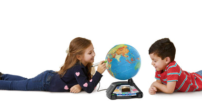 VTech Interaktiver Videoglobus – Digitale Lern-Weltkugel Deutsch