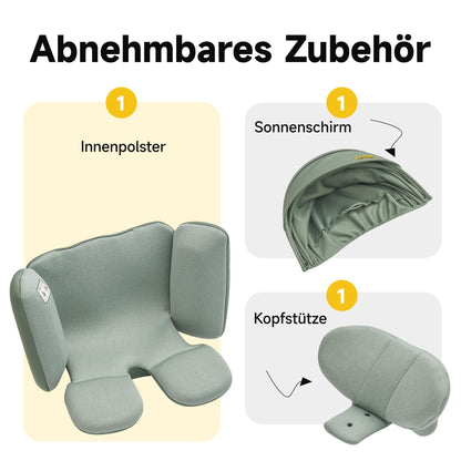 Jovikids i-Size Kindersitz Reboarder – 360° ISOFIX 40-150cm