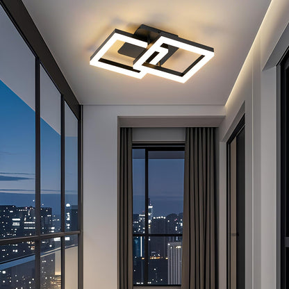 ANTENLICHT LED Deckenleuchte 20W dimmbar mit Fernbedienung, schwarz